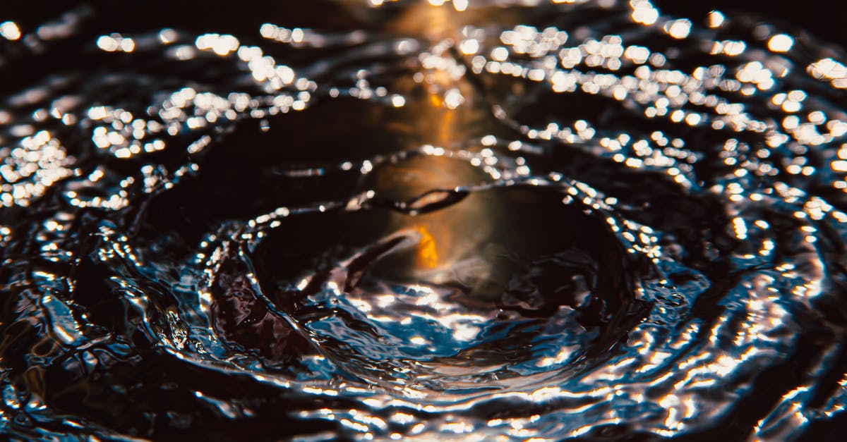 Is Circle of Protection's reflection effect based on luck? - Splashing drop of water in light