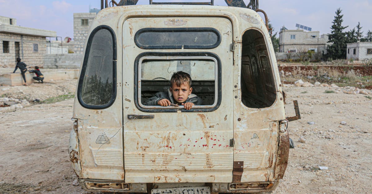 Is is possible to reposition or destroy a sprinkler? - Boy sitting in broken car