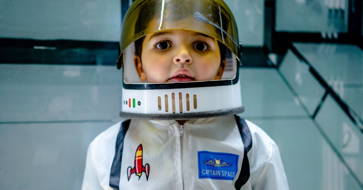 Is it possible to reset my captain in the Space Game? - Small kid wearing space suit and helmet