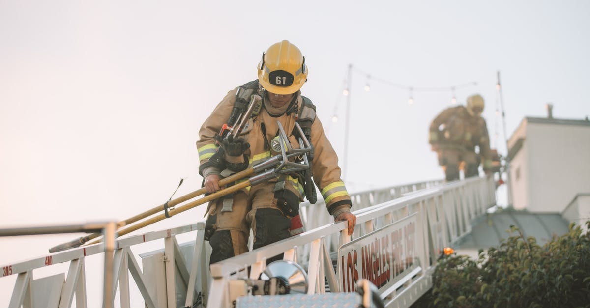 Is there any danger in chopping down every tree I see? - Firefighters on ladder