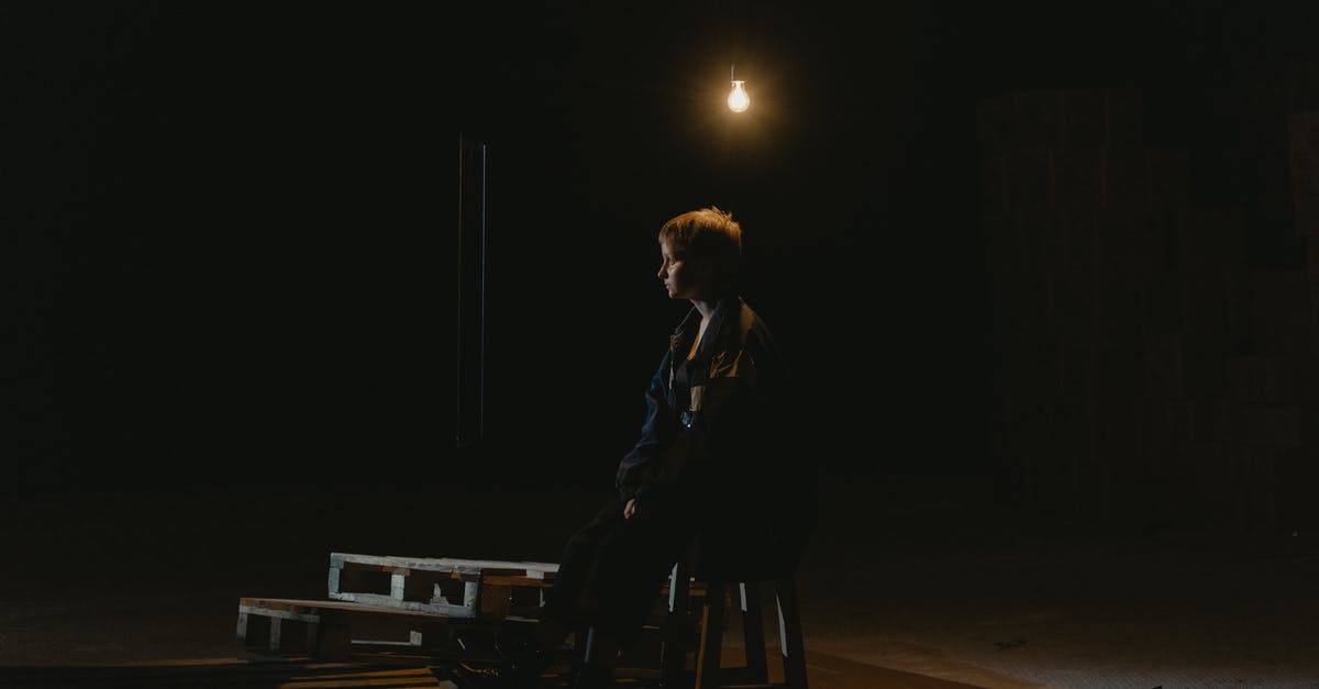 Light boxes troubles - A Woman Witting on the Chair Under the Lightbulb Near the Wood Pallet