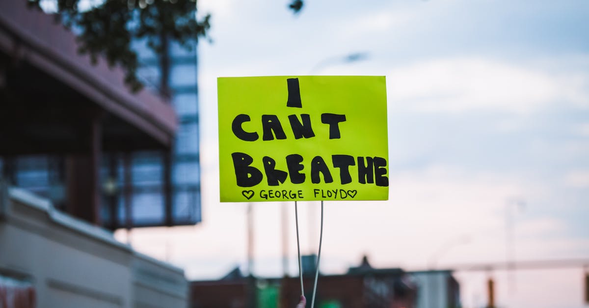 Lilith has Cambion Conception but I haven’t beaten? - Crop faceless person showing paper with i can t breath inscription during Black Lives Matter movement demonstration