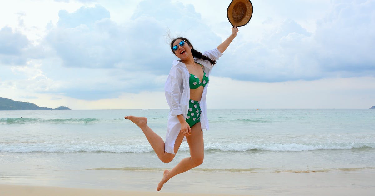 Long Jump Glitch Super Mario 64 - Woman Jumping on Seashore and Holding Hat