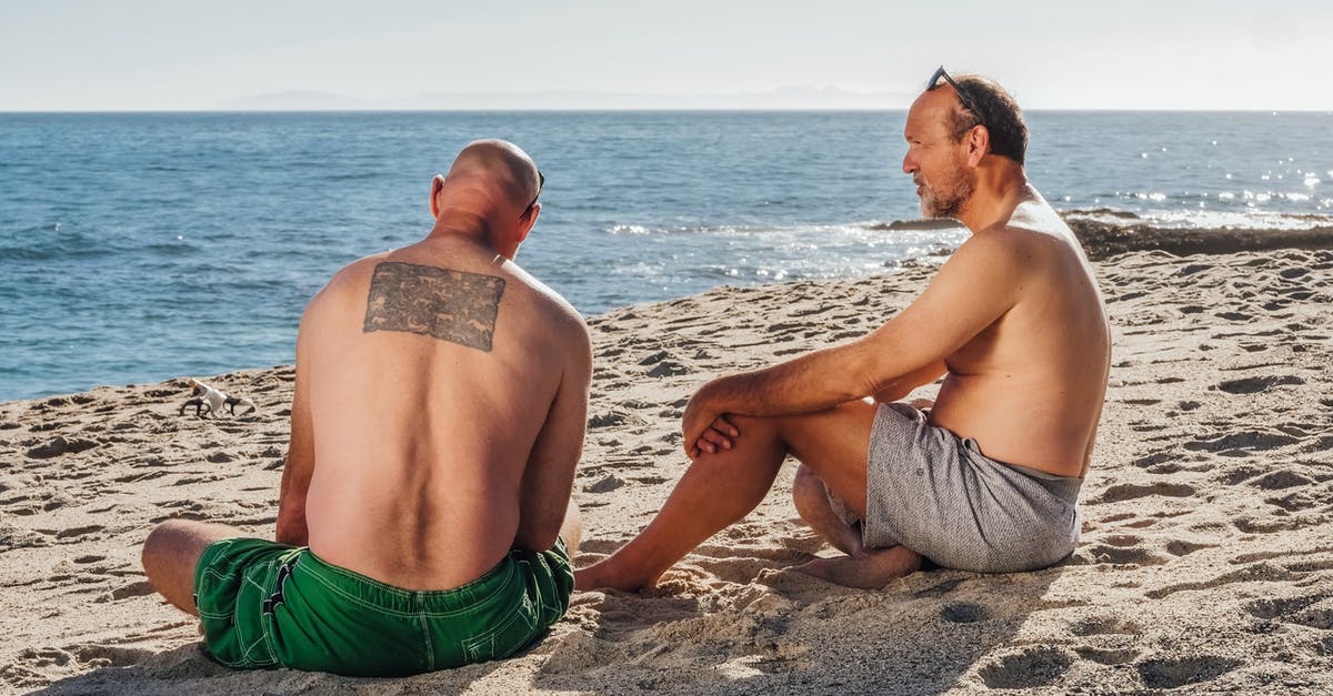 Manning priorities in FTL - Man in Green Shorts Sitting on Brown Sand Near Sea