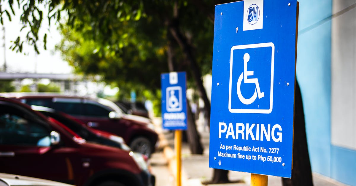 No alert when child turns 6 - not in disabled alerts - Signboard representing rule for disabled people parking only near vehicles and sidewalk in city