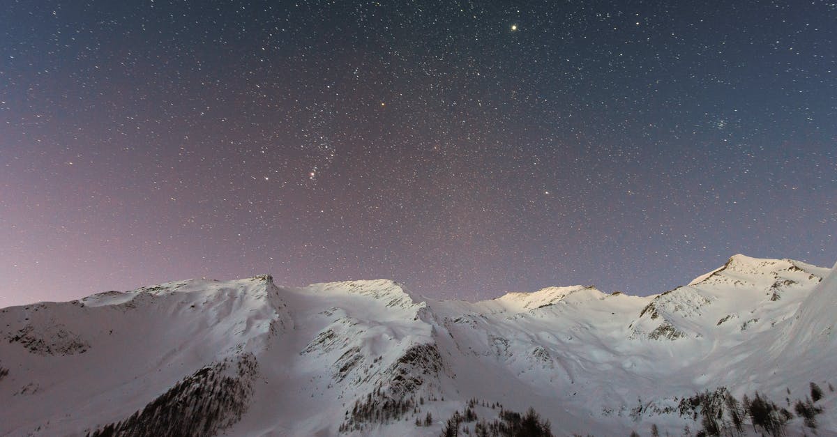 Planet not reachable by space? - Mountain Covered Snow Under Star