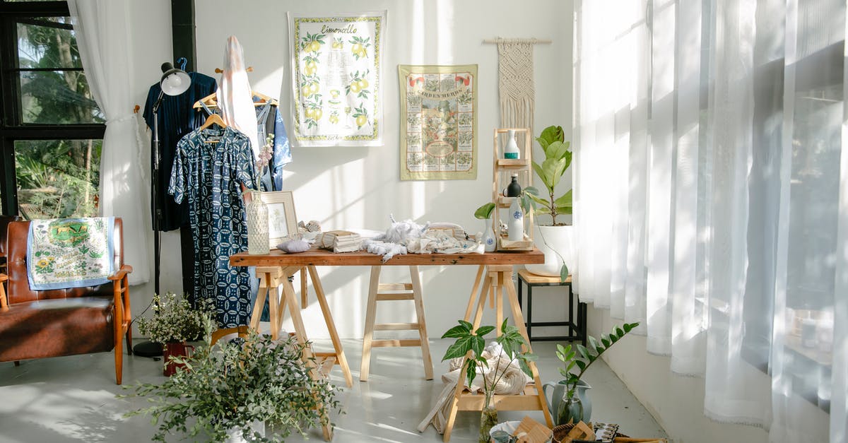 Railroads to different civilization capital gives production bonus? - Interior of atelier with table and clothes on hangers