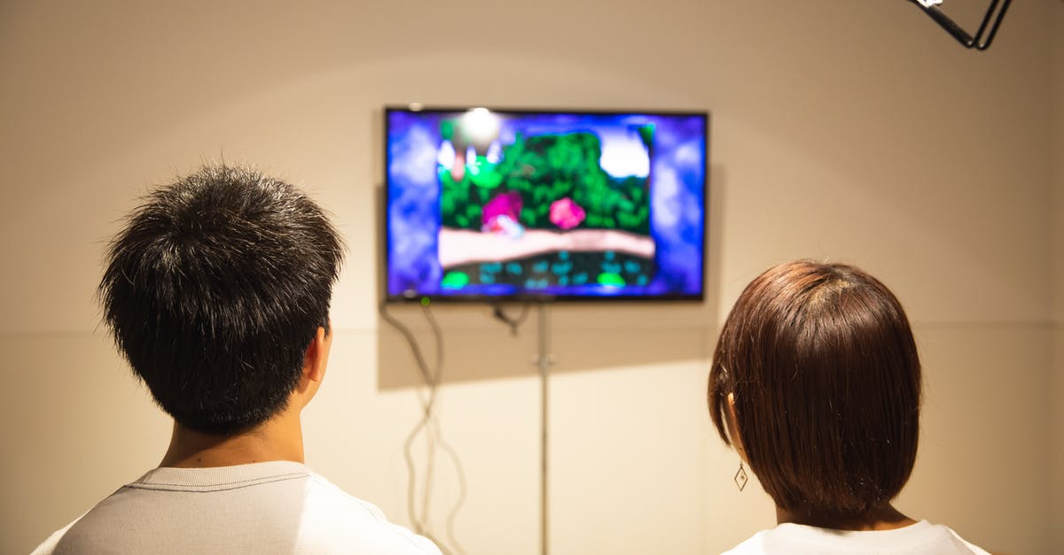 ScummVM game doesn't fit the screen - Unrecognizable young couple playing video game at home