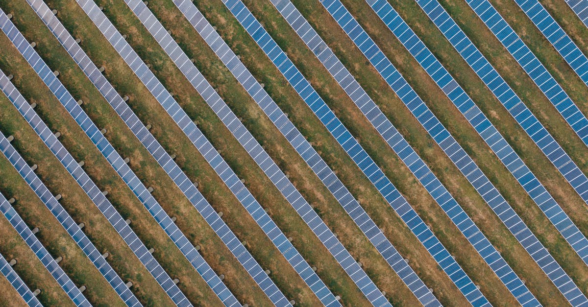 Source of powers in Mass effect series - Textured background of solar panels in countryside field