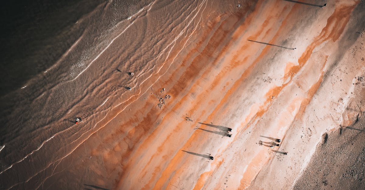 Spells and artefacts sometimes not casting - Aerial View of People on Beach at Sunset Casting Shadows