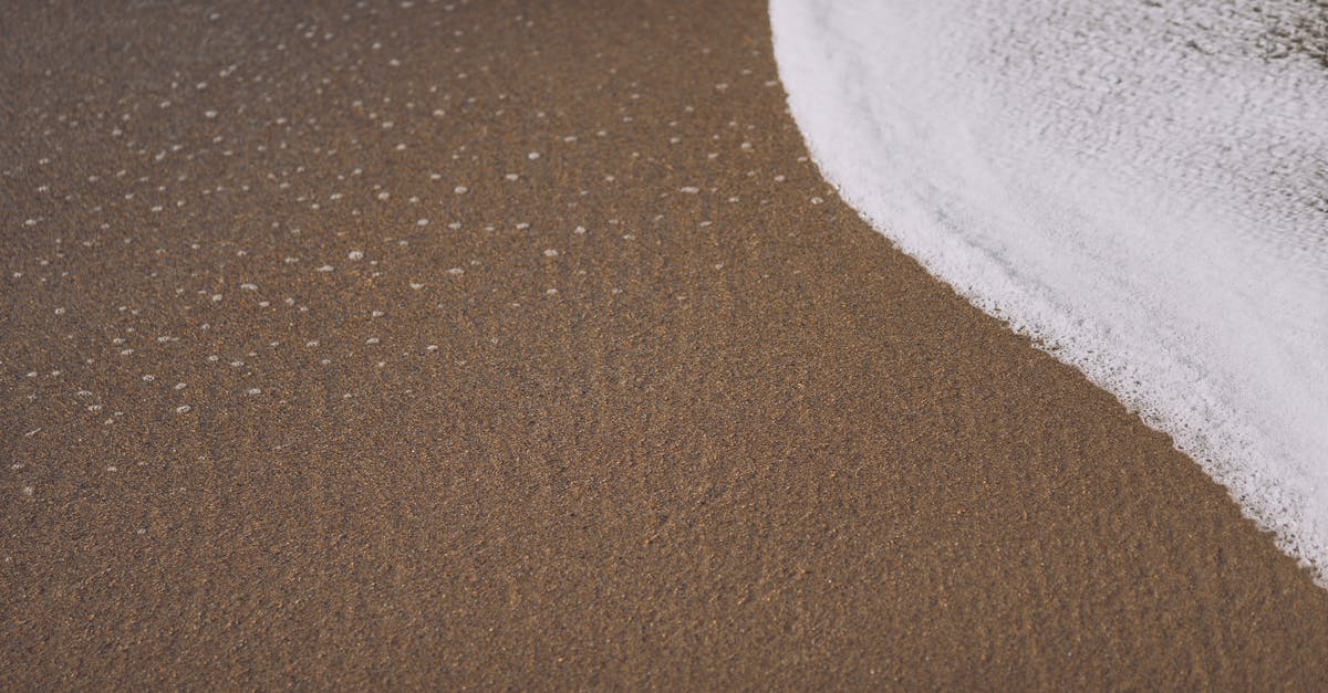 Summon on rounded coordinates - Sandy beach with foamy ocean water in daylight