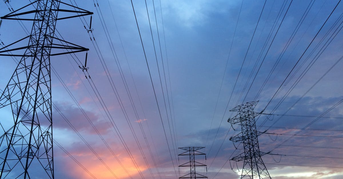 Supply line never finished creating? - Transmission Tower Under Gray Sky