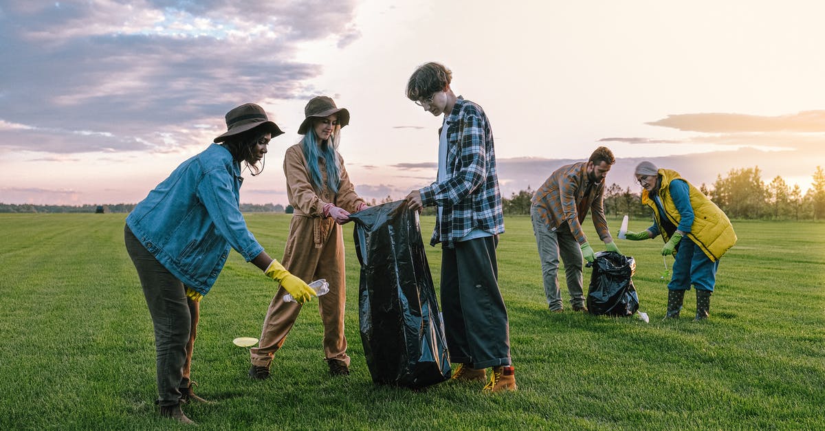 Token collector objective - Volunteers Collecting Trash on Green Grass Field