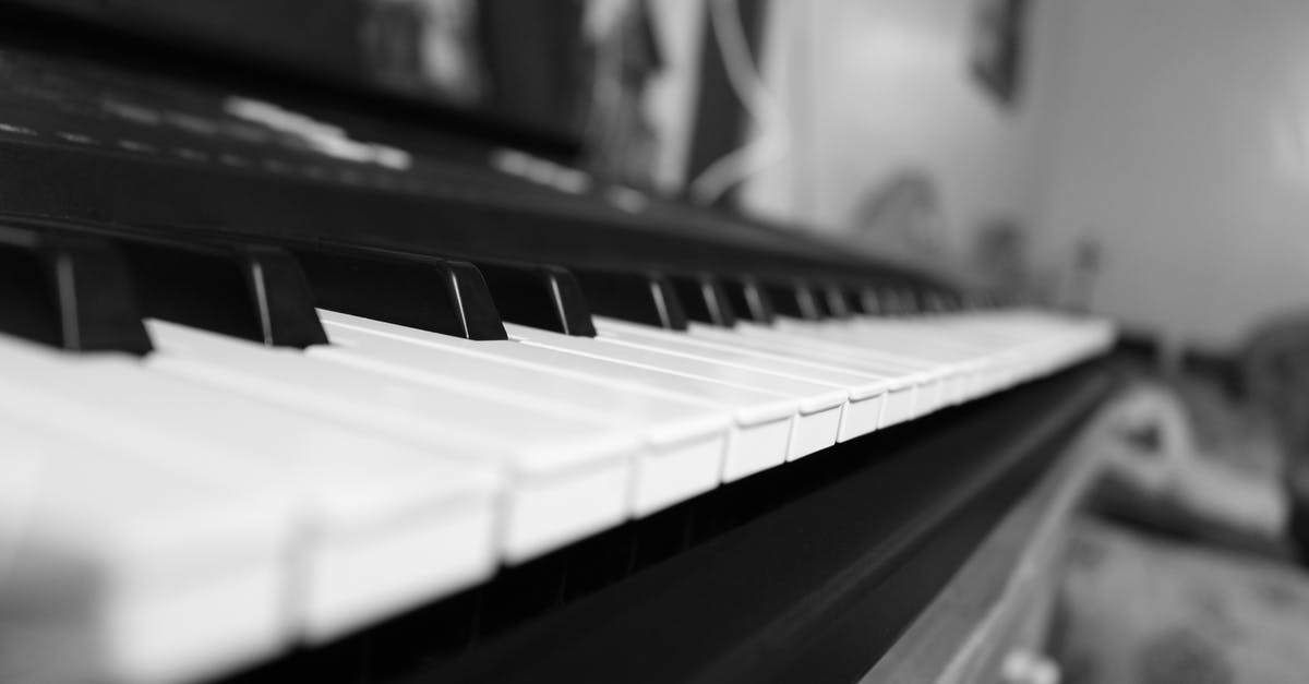 Use Keys in Key Locker - Grayscale Photo of Piano Tiles