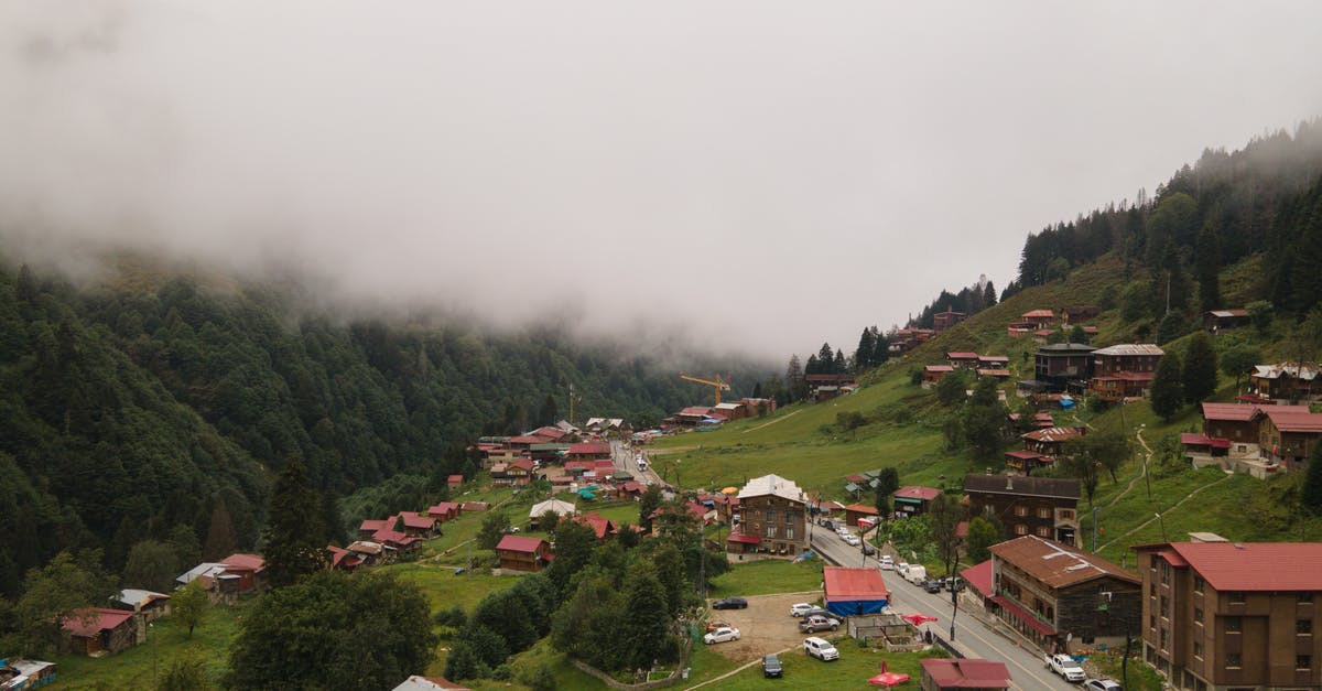 village overwritten - Houses on Green Grass Field