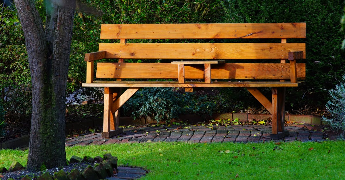 Wages maxed out at $25 - Wooden Bench in Garden