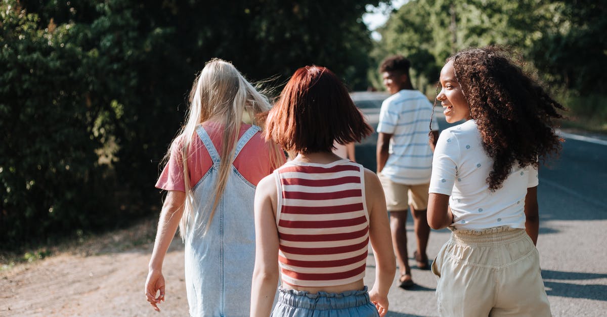 What's going on with the backstory? - Small Group of Teenagers Going for Walk to Forest