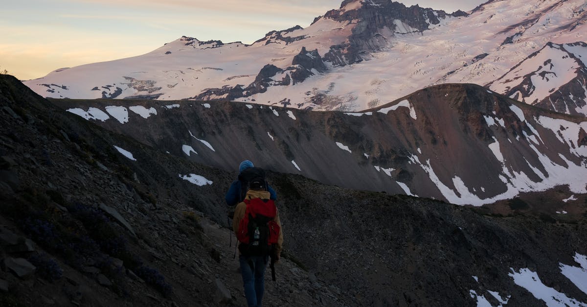 What's the cheapest way to discover all dealerships? - Unrecognizable travelers walking on slope of mountain