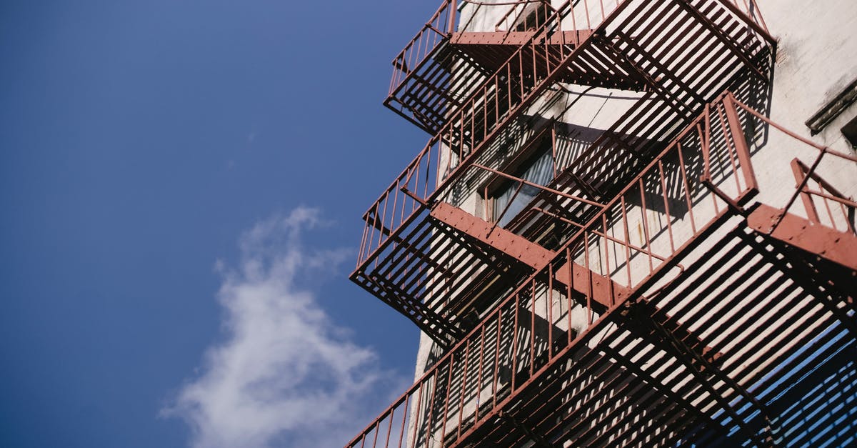 What's the point in scouting low level players? - Tall staircase with railings of concrete building