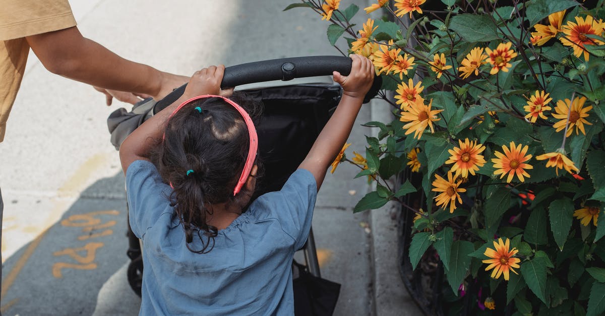 What's the quickest, most easily repeatable way to die 100 times? - Unrecognizable ethnic girl pushing carriage