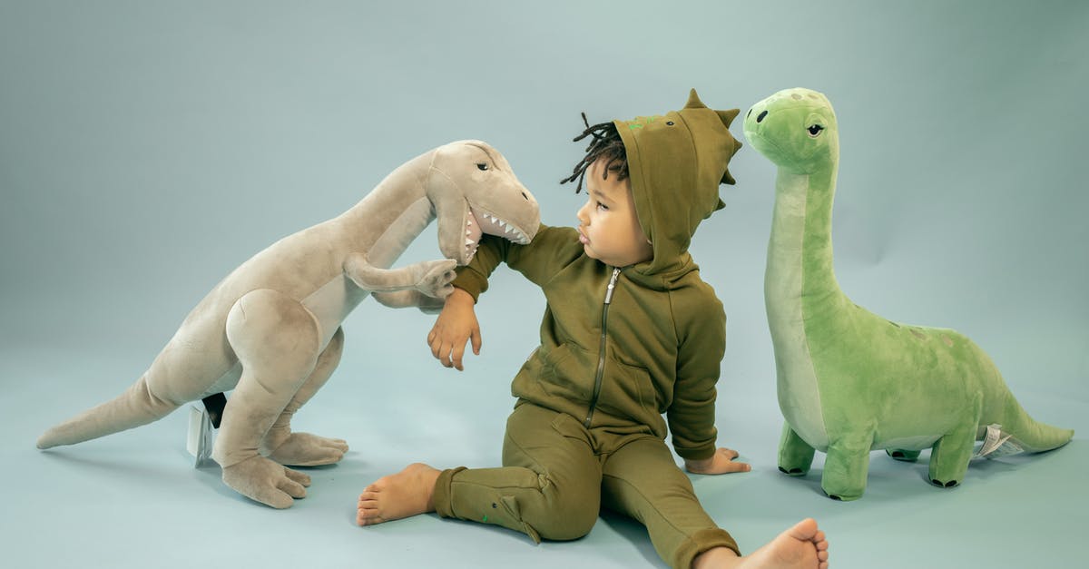 What are good sources of Polymer in Alpha 20? - African American child with dreadlocks in dinosaur costume sitting between soft toys representing bite concept