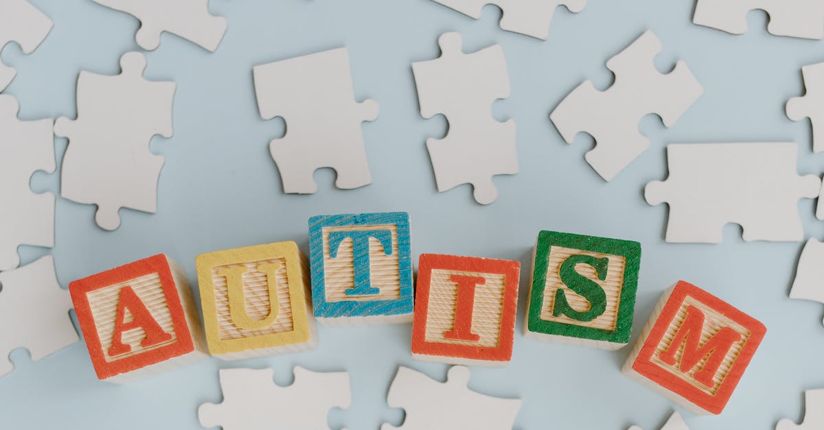 What are these lettered blocks? - Wood Letter Blocks Spelled Autism