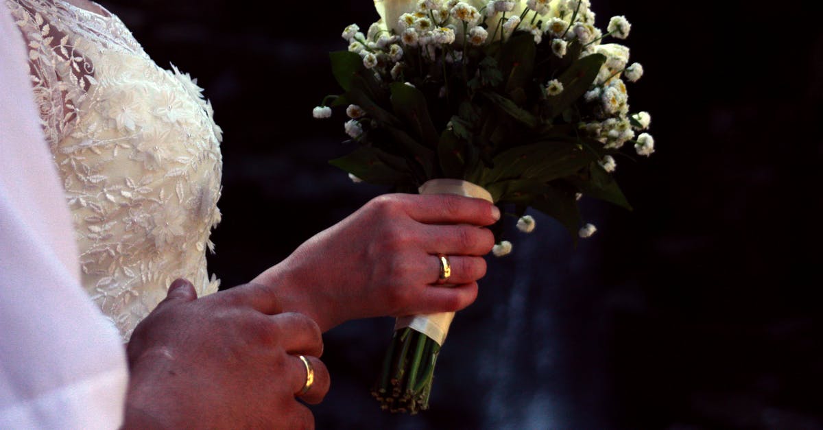 What are these white rings in the Undead parish? - Bride Holding Bouquet of Flowers