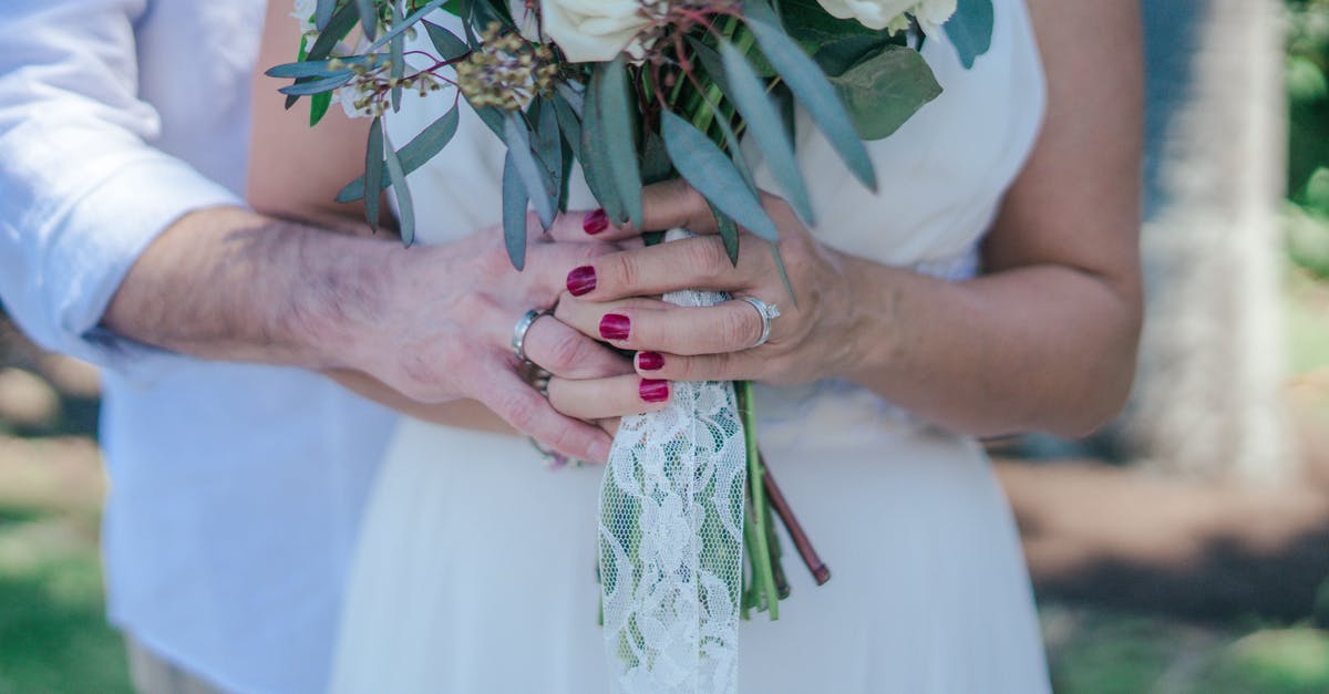 What are these white rings in the Undead parish? - Woman Holding White Bouquet