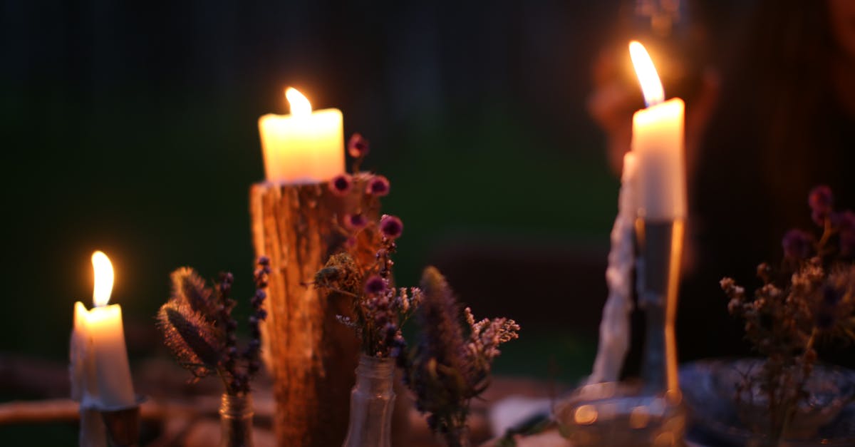 What can I do if I set myself on fire to stop being fire? - Burning candles on festive table in evening time What can I do if I set myself on fire to stop being fire? - Burning candles on festive table in evening time
