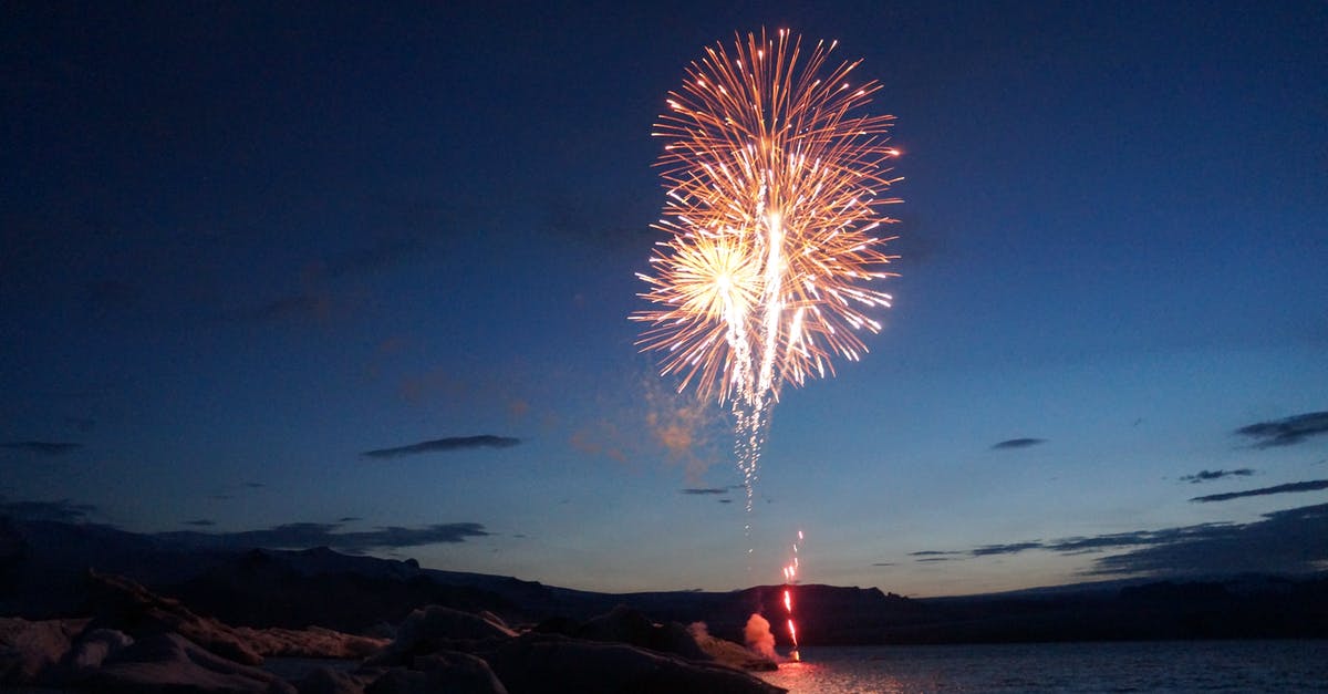 What counts as explosive damage? - Fireworks Display over the Sea during Night Time