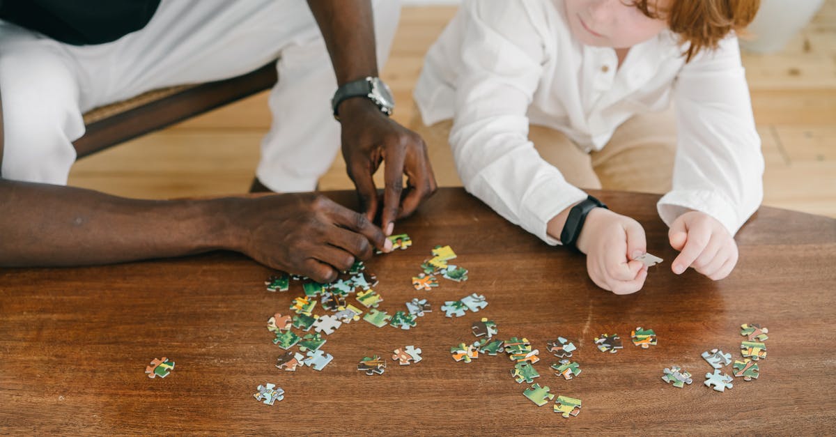 What do I do to solve the Witchess puzzles? - A Person Teaching a Child How to Solve A Jigsaw Puzzle