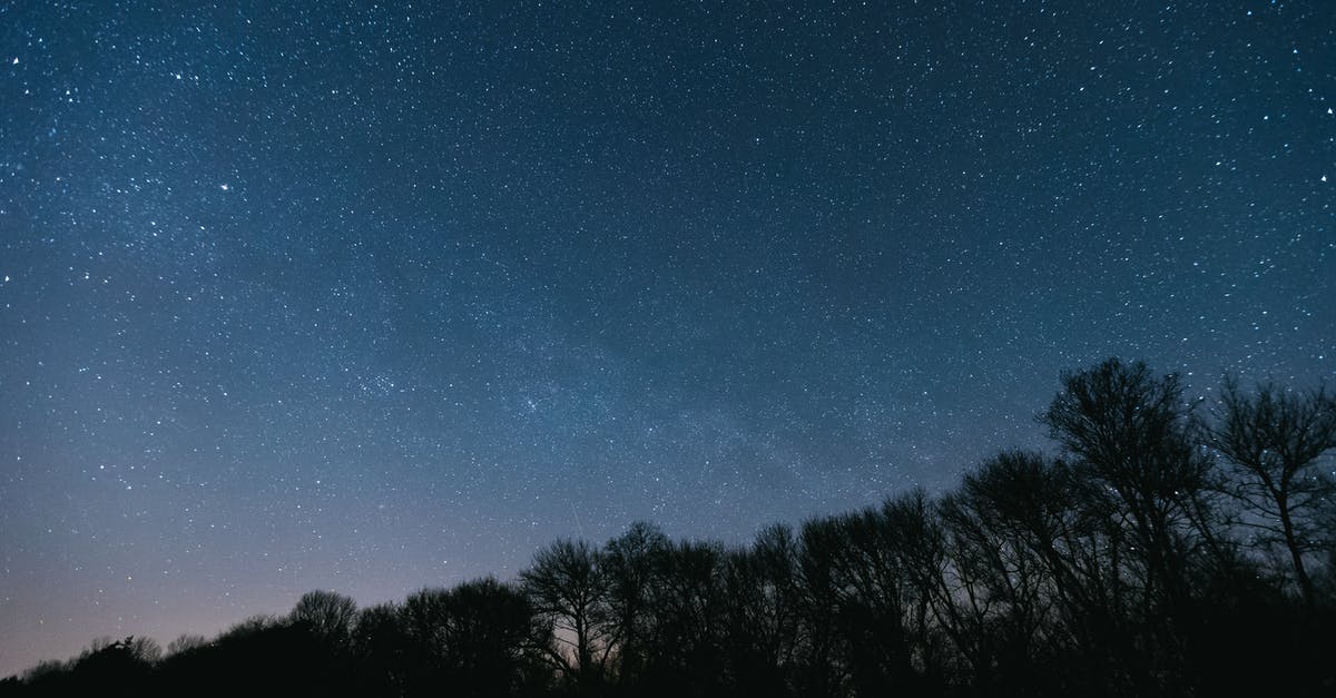 What do stars on weapons mean? - Silhouette of Trees Under Blue Sky during Night Time