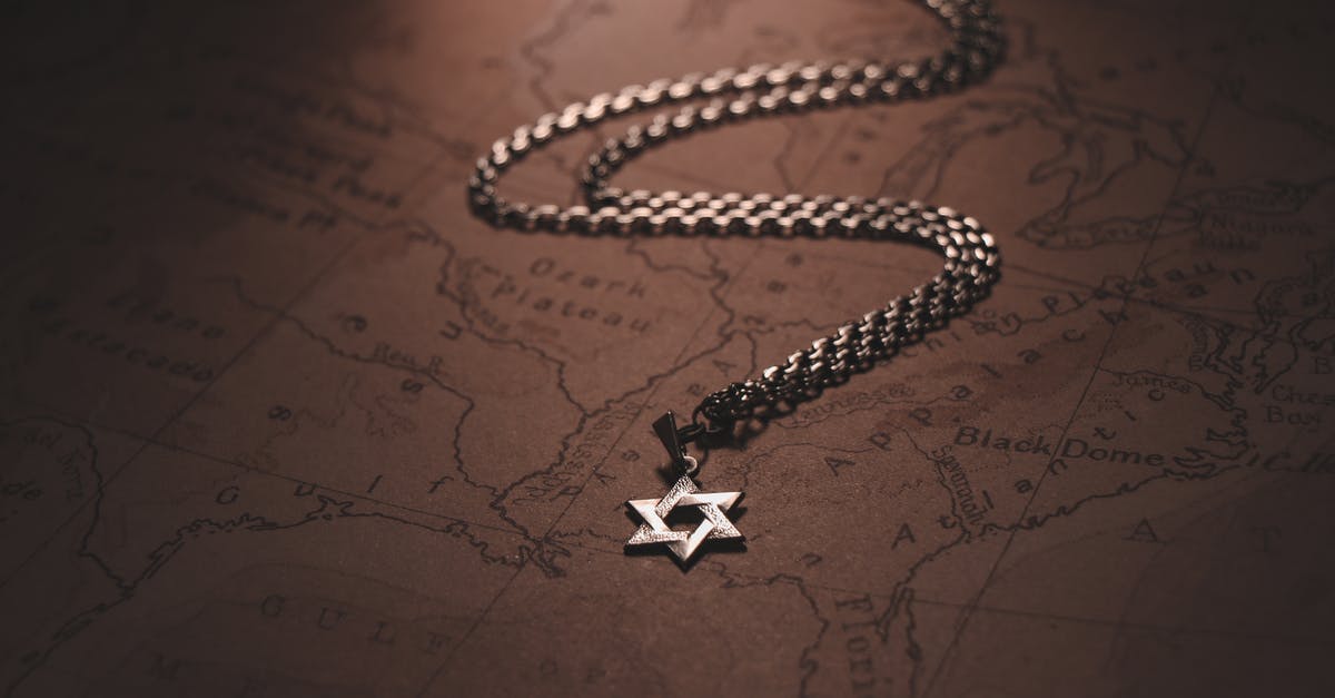 What does map ban mean? - Close-up of the Star of David Necklace