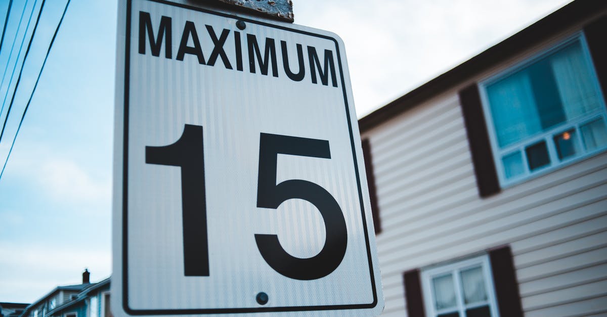 What is the maximum diameter of Starsurge? - Regulatory road sign with Maximum inscription and number 15 against house facade in city in daytime