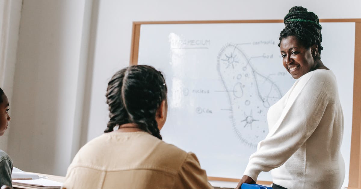 What to answer to obtain each Pokemon? - Black woman with students in classroom