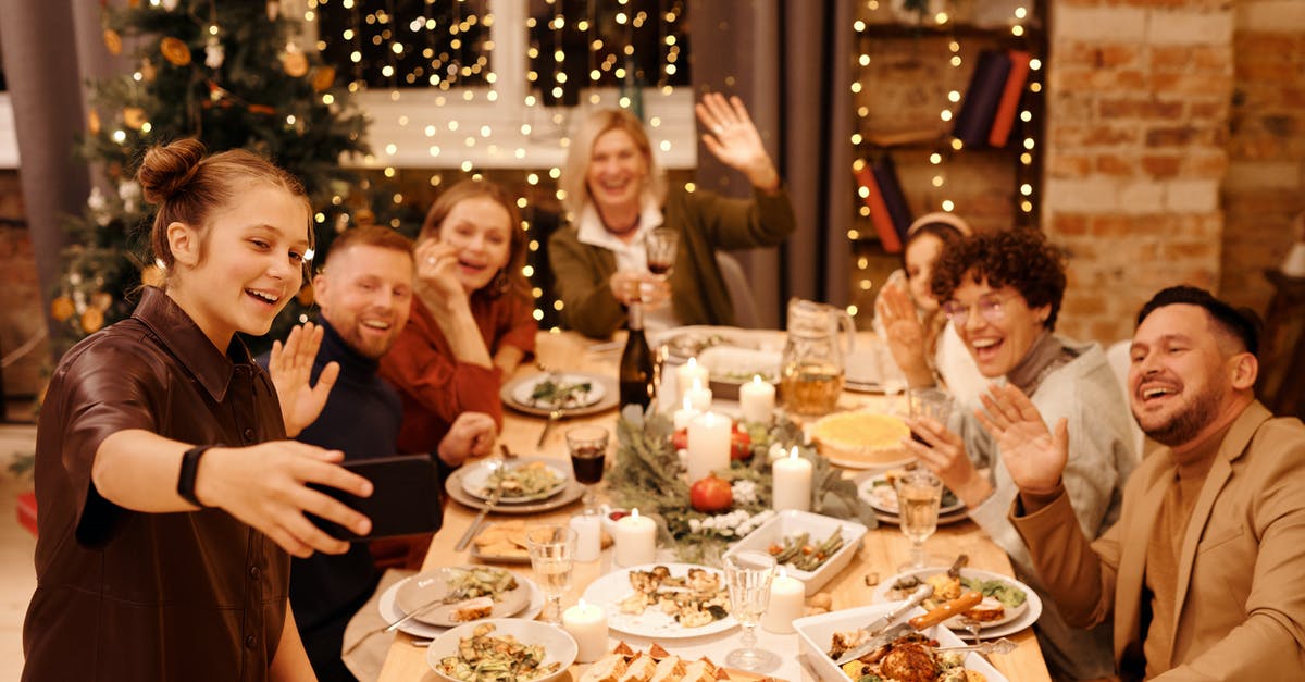 Where's the Treasure Yeti event? - Family Celebrating Christmas Dinner While Taking Selfie