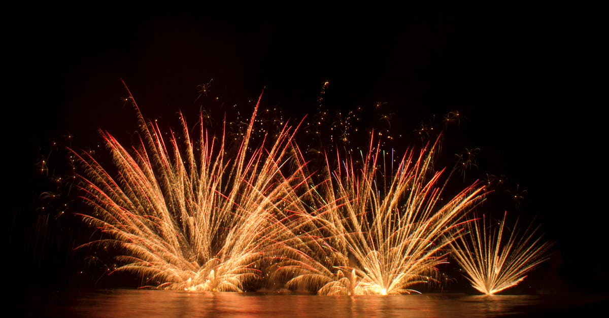 Where did this explosion occur? - Red and Yellow Fireworks Display during Night Time