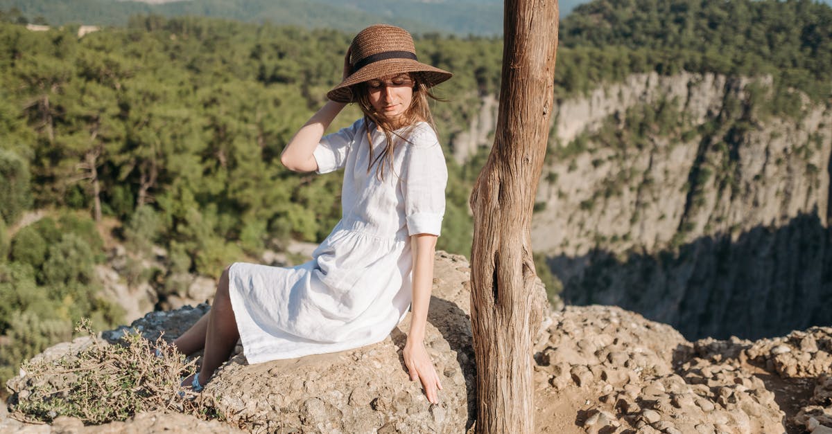 Who do the top scores refer to? - A Woman in White Dress Sitting on the Edge of a Mountain