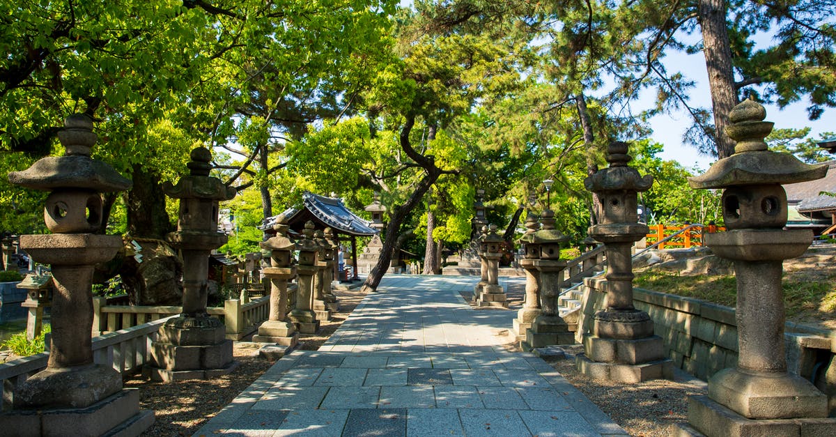 Why are there lots of empty tiles in the city centre? - Pathway between stone sculptures and trees in city park