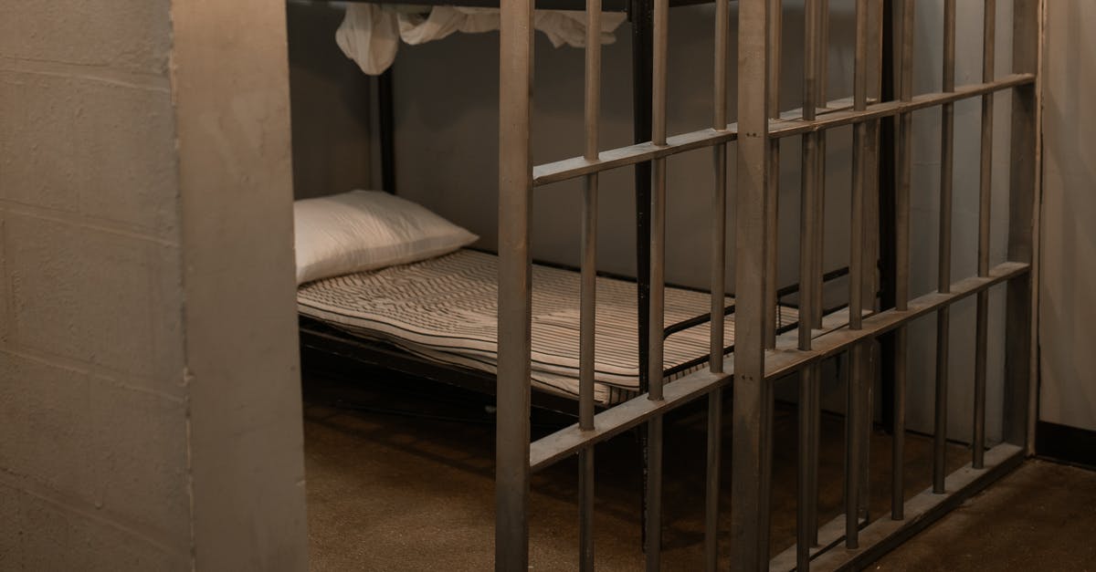 Will shakedowns and cell searchs reveal tunnels? - A Bunk Bed With Striped Linen Behind Bars